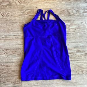 Purple Adidas top, size S